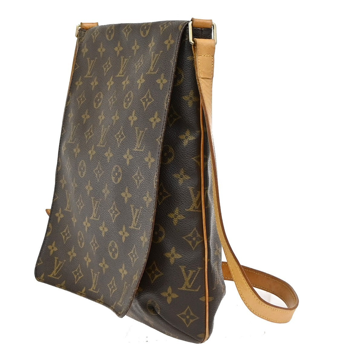 Louis Vuitton Musette Salsa Handbag Monogram Canvas Brown Canvas Shoulder Bag Bag (Pre-Owned)