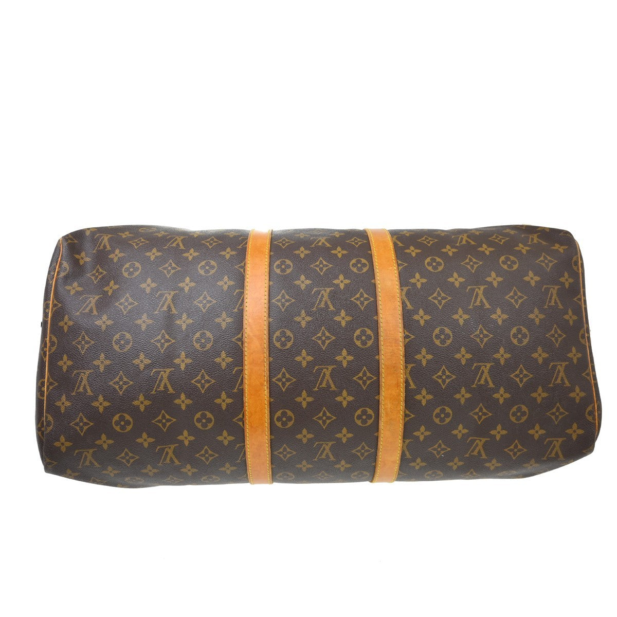 Louis Vuitton Keepall Bag Monogram Canvas Brown Canvas Travel Bag Bag (Pre-Owned)