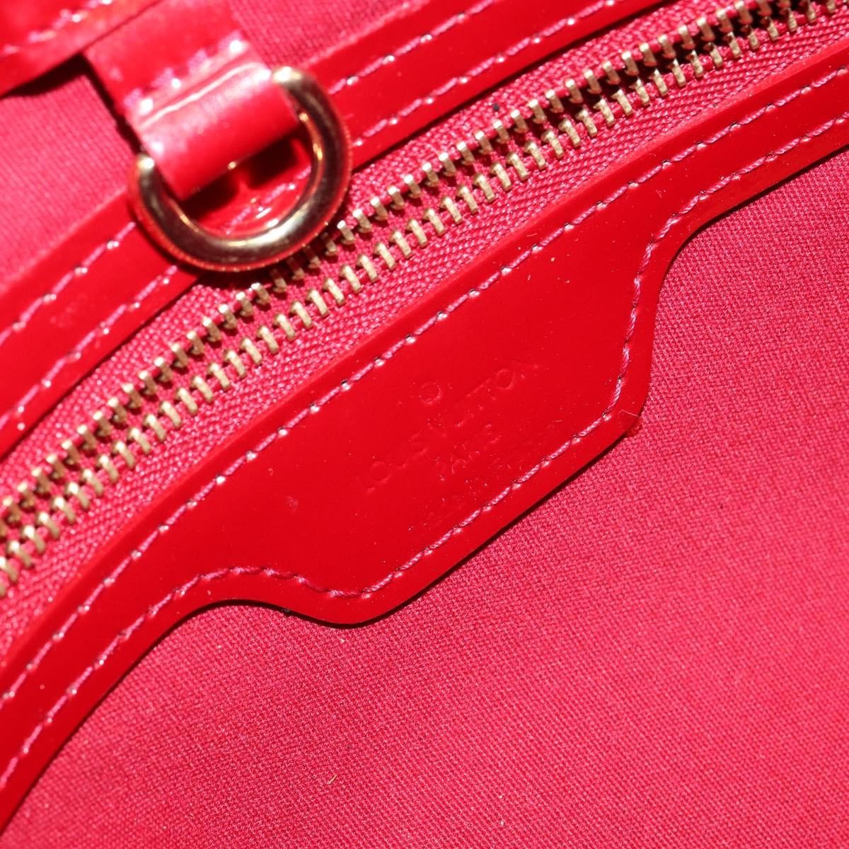 Louis Vuitton Wilshire Handbag Monogram Vernis Red Patent_Leather Handbag (Pre-Owned)