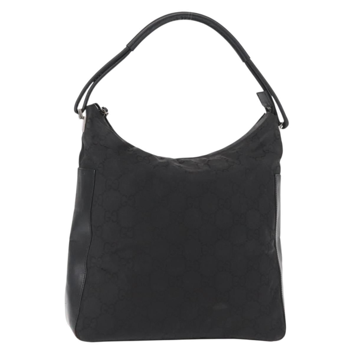 Gucci Vintage Hobo Gg Canvas Black Canvas Shoulder Bag Bag (Pre-Owned)