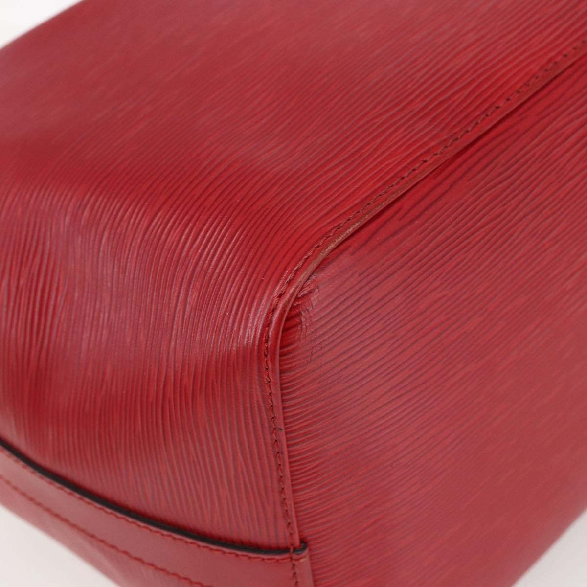 Louis Vuitton Petit Noe Handbag Epi Leather Red Leather Shoulder Bag Bag (Pre-Owned)