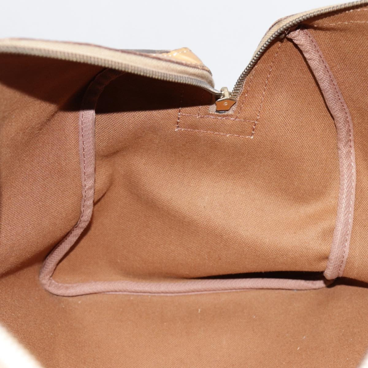 Celine Vintage Duffle Bag Macadam Coated Canvas Brown Canvas Travel Bag Bag (Pre-Owned)