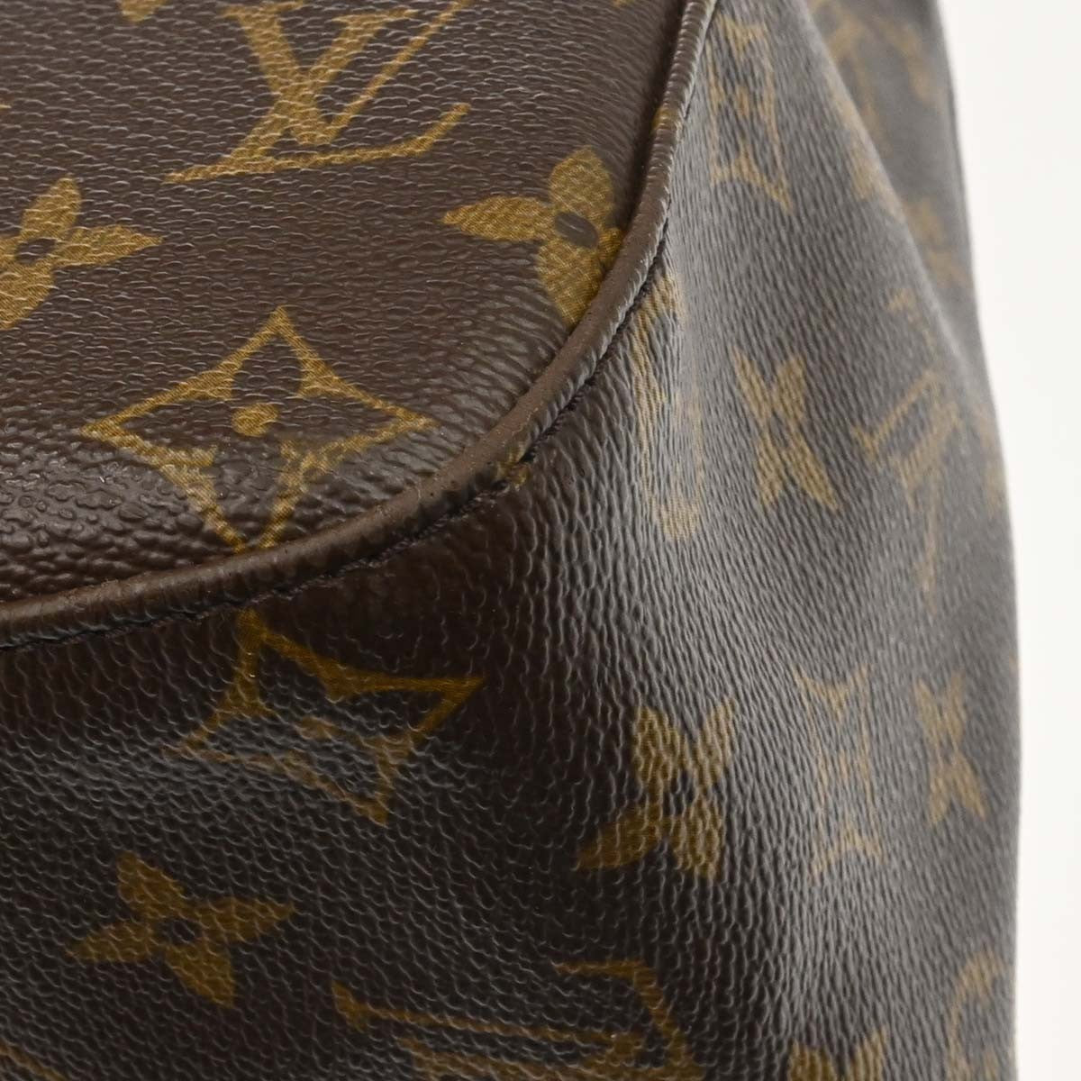Louis Vuitton Monogram Looping Handbag Monogram Canvas Brown Canvas Shoulder Bag Bag (Pre-Owned)