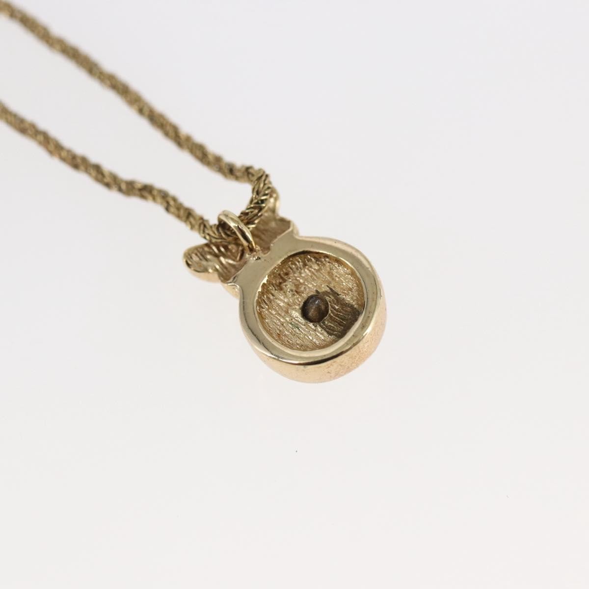 Christian Dior Cd Pendant Necklace Metal Gold Metal Jewelry (Pre-Owned)