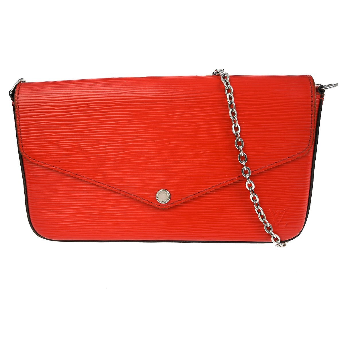 Louis Vuitton Felicie Pochette Epi Leather Red Leather Shoulder Bag Bag (Pre-Owned)