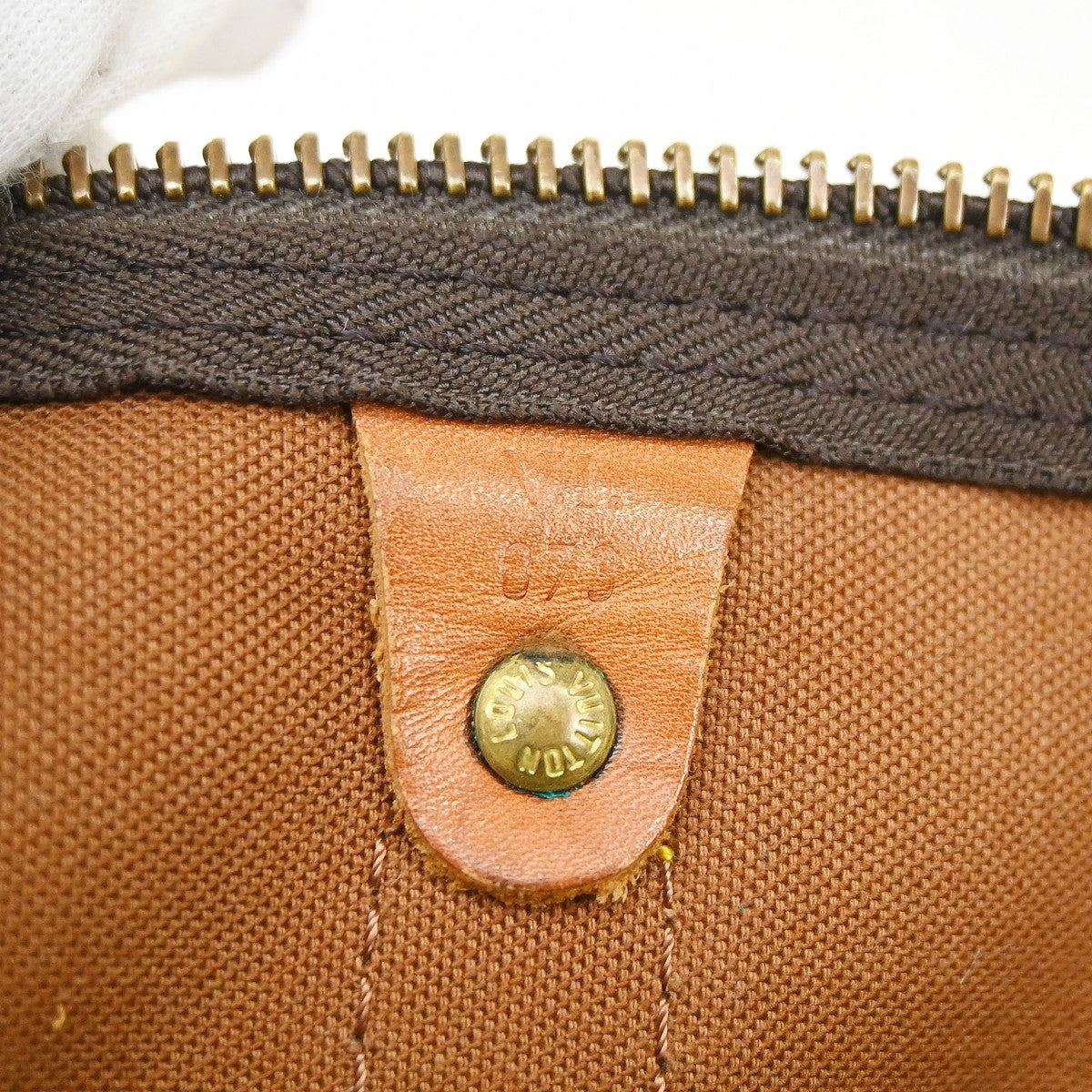 Louis Vuitton Keepall Bag Monogram Canvas Brown Canvas Travel Bag Bag (Pre-Owned)