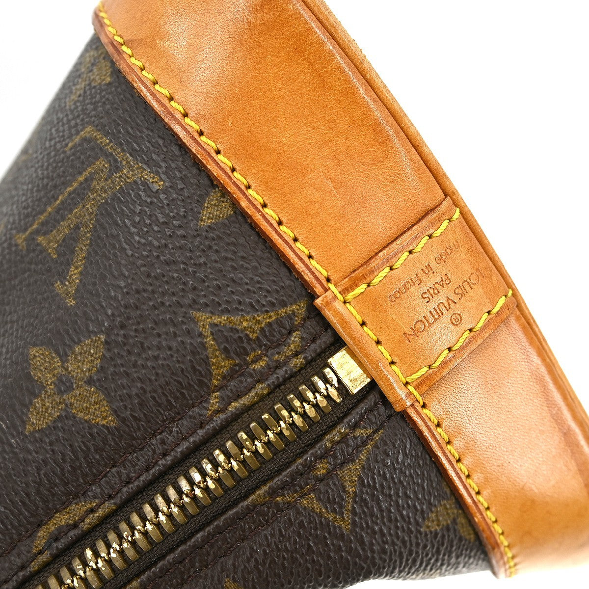 Louis Vuitton Alma Handbag Monogram Canvas Brown Canvas Handbag (Pre-Owned)