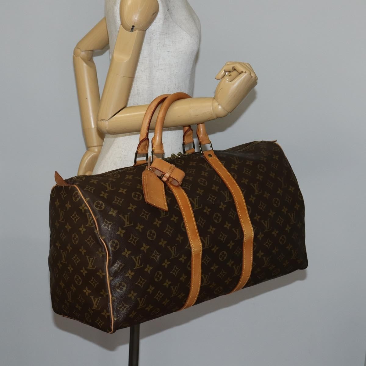 Louis Vuitton Keepall Bag Monogram Canvas Multicolour Canvas Travel Bag Bag (Pre-Owned)