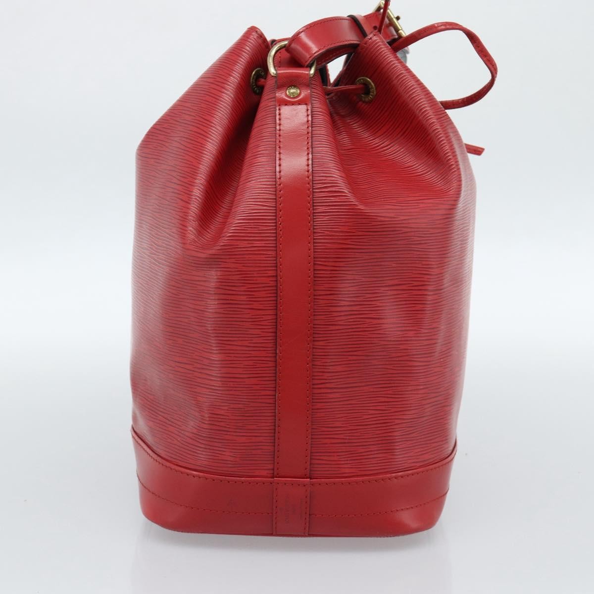 Louis Vuitton Petit Noe Nm Handbag Epi Leather Red Leather Shoulder Bag Bag (Pre-Owned)