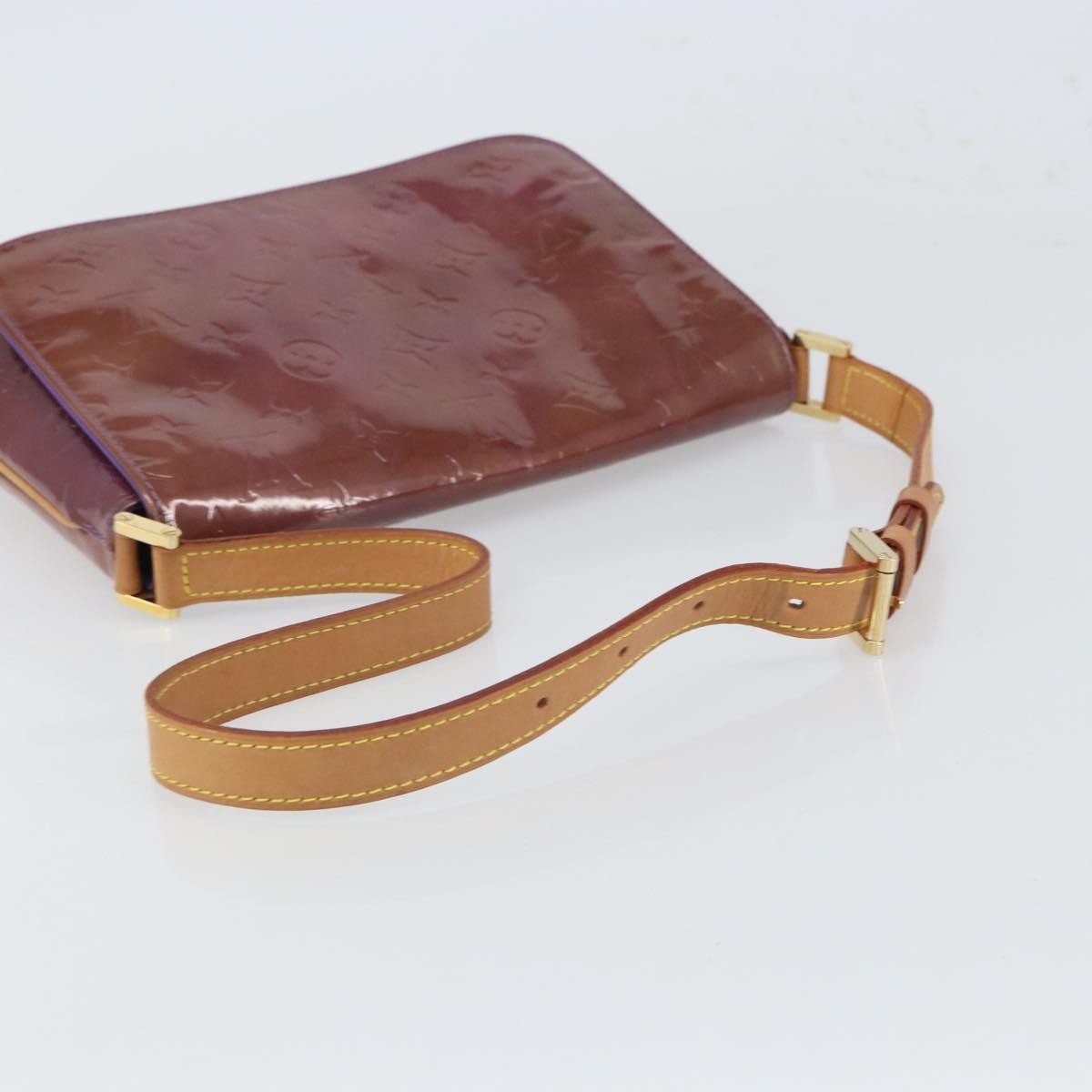 Louis Vuitton Thompson Street Handbag Monogram Vernis Purple Patent_Leather Shoulder Bag Bag (Pre-Owned)