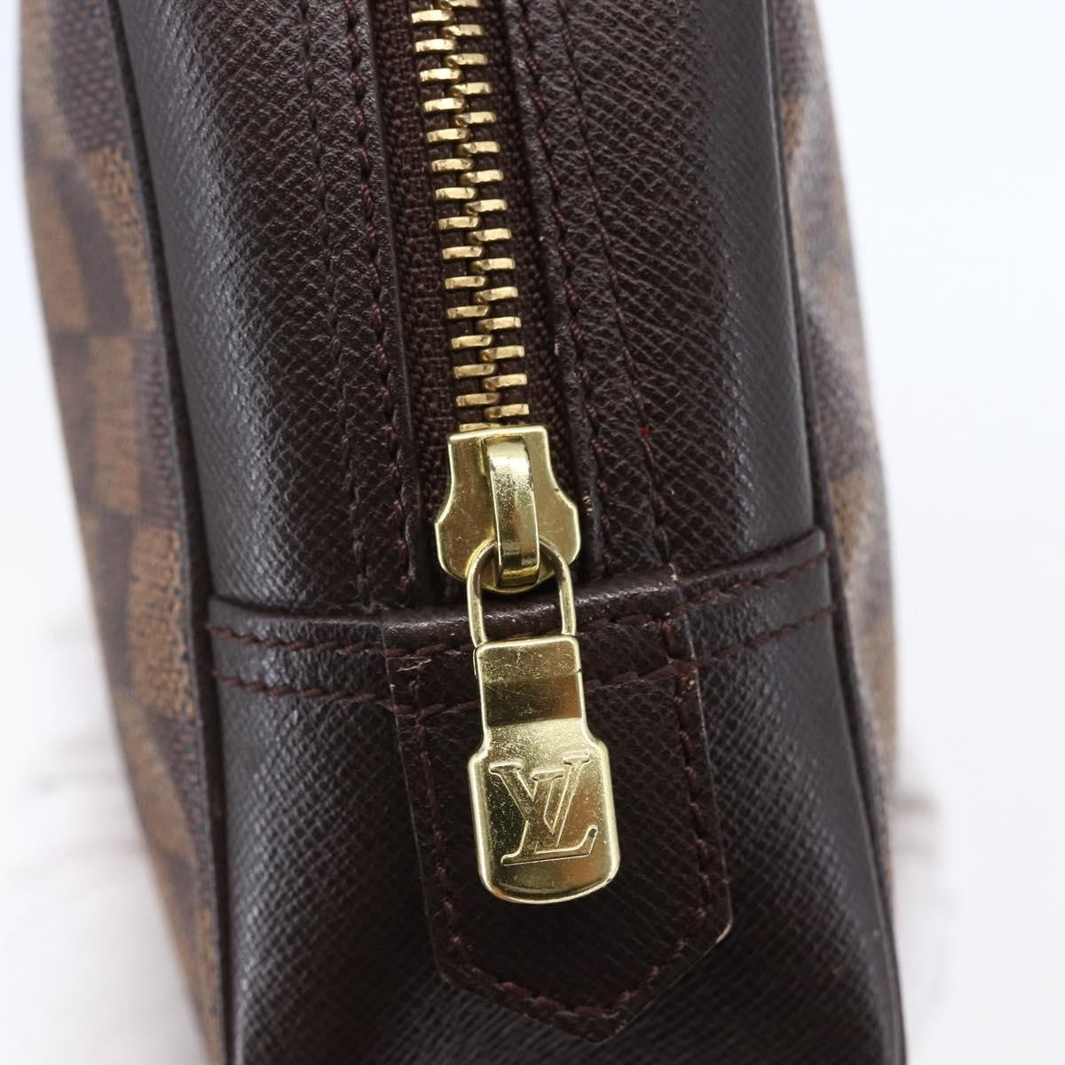 Louis Vuitton Trousse Toilette Damier Canvas Brown Canvas Clutche & Pouche Bag (Pre-Owned)