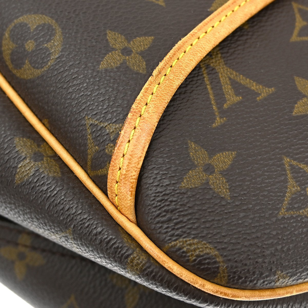 Louis Vuitton Deauville Handbag Monogram Canvas Brown Canvas Handbag (Pre-Owned)