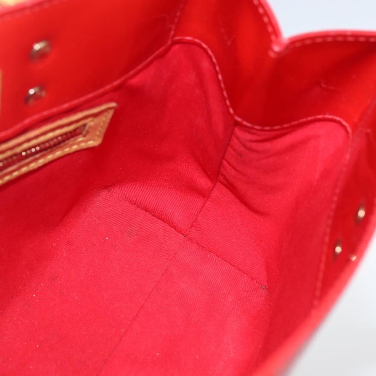 Louis Vuitton Reade Handbag Monogram Vernis Red Patent_Leather Handbag (Pre-Owned)