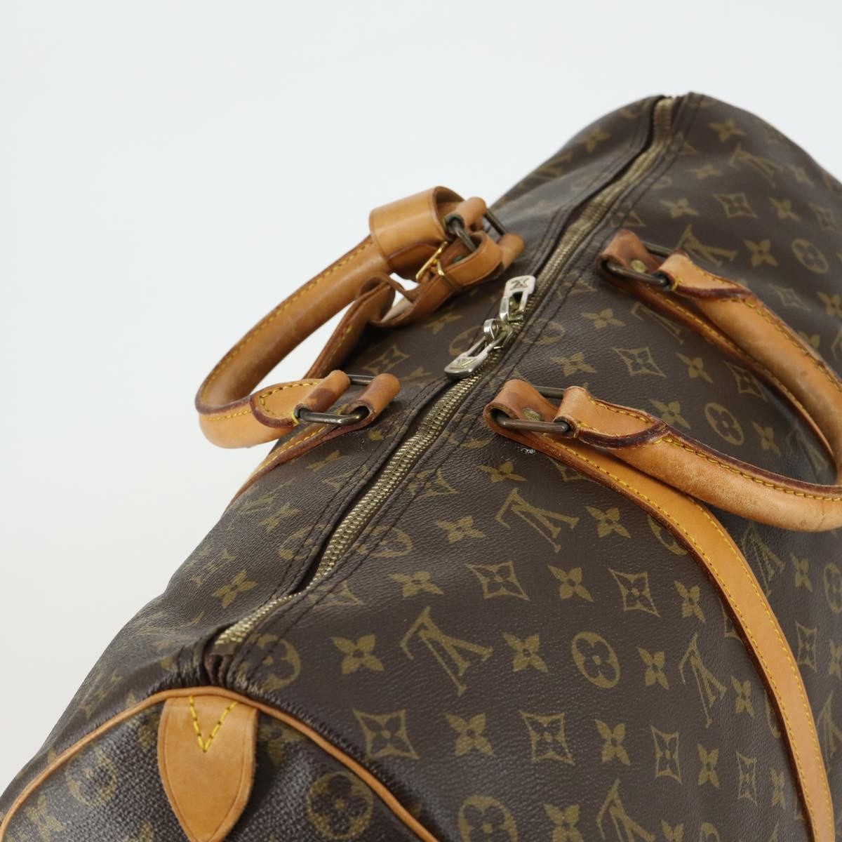 Louis Vuitton Keepall Bag Monogram Canvas Brown Canvas Travel Bag Bag (Pre-Owned)