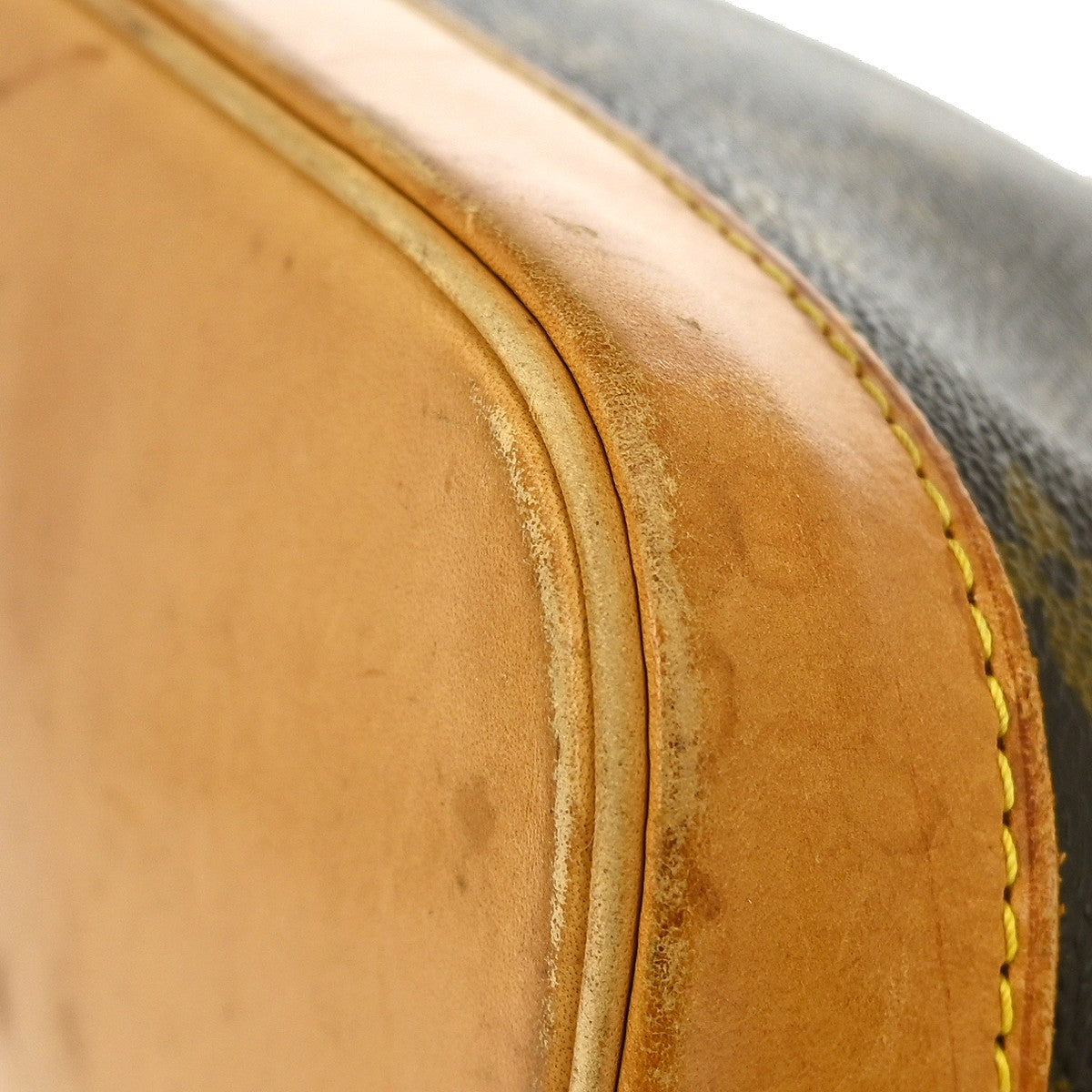 Louis Vuitton Alma Handbag Monogram Canvas Brown Canvas Handbag (Pre-Owned)