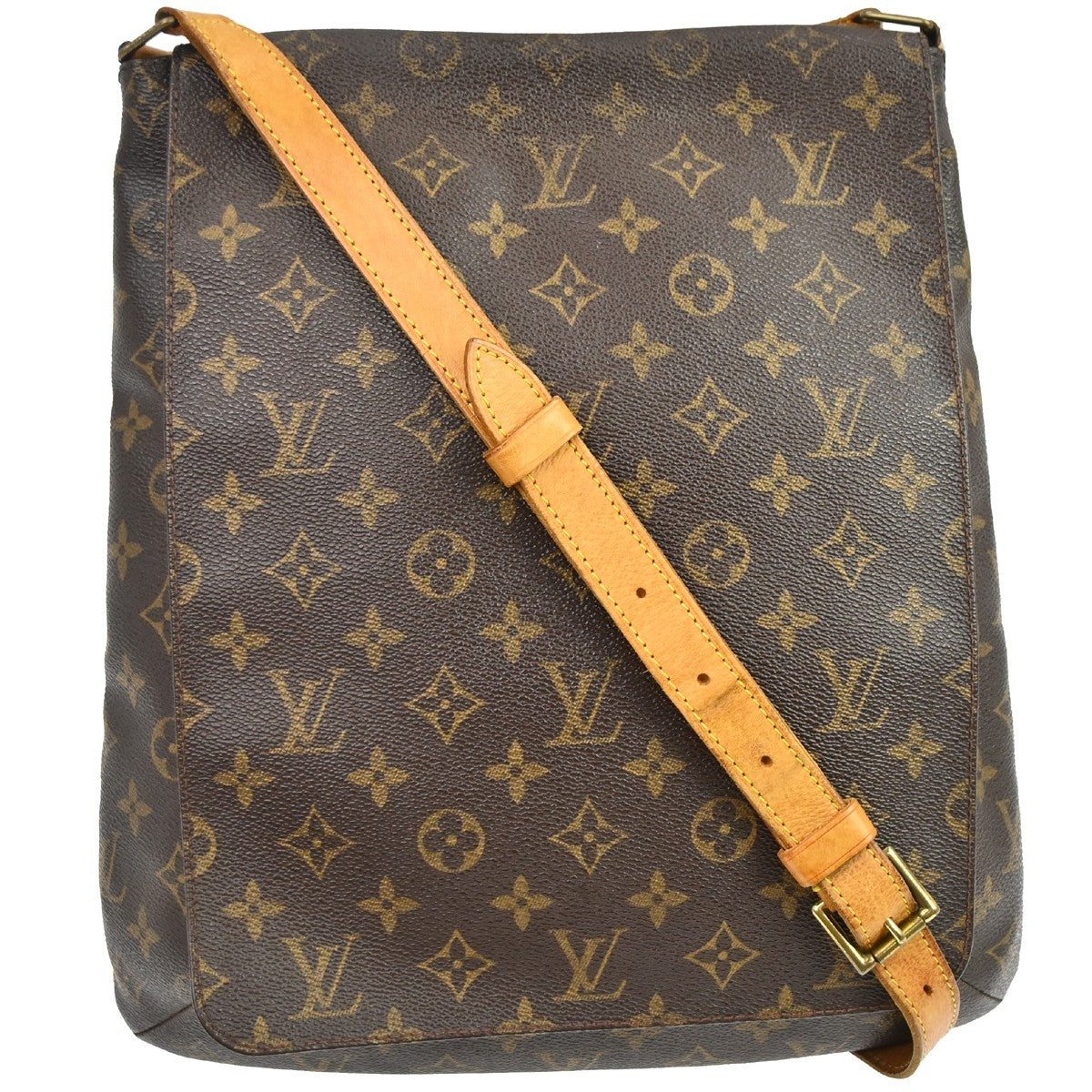 Louis Vuitton Musette Salsa Handbag Monogram Canvas Brown Canvas Shoulder Bag Bag (Pre-Owned)