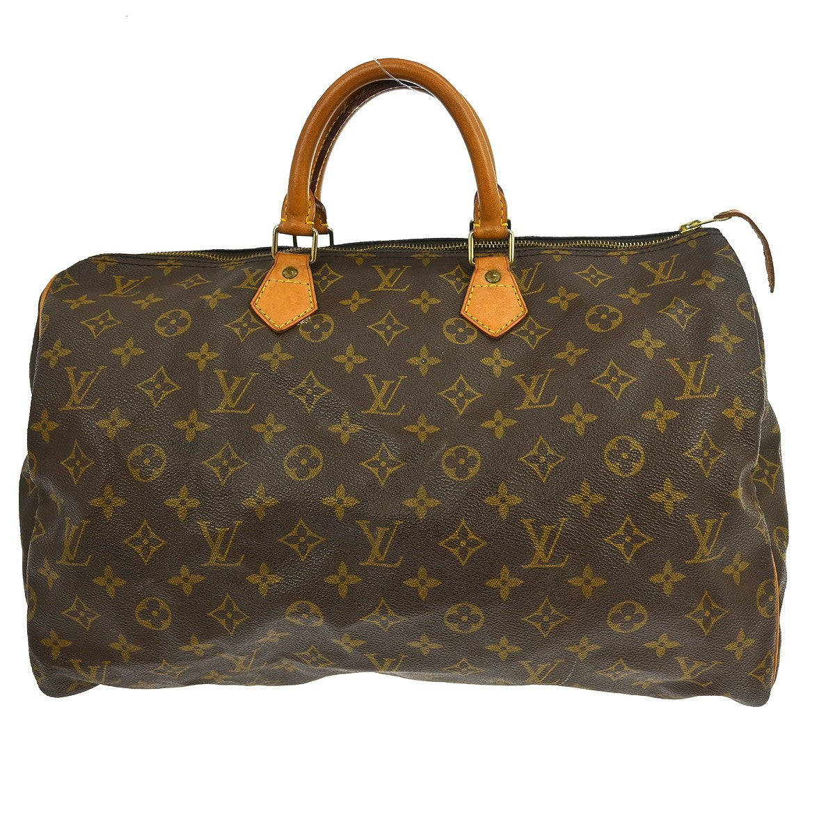 Louis Vuitton Speedy Handbag Monogram Canvas Brown Canvas Handbag (Pre-Owned)