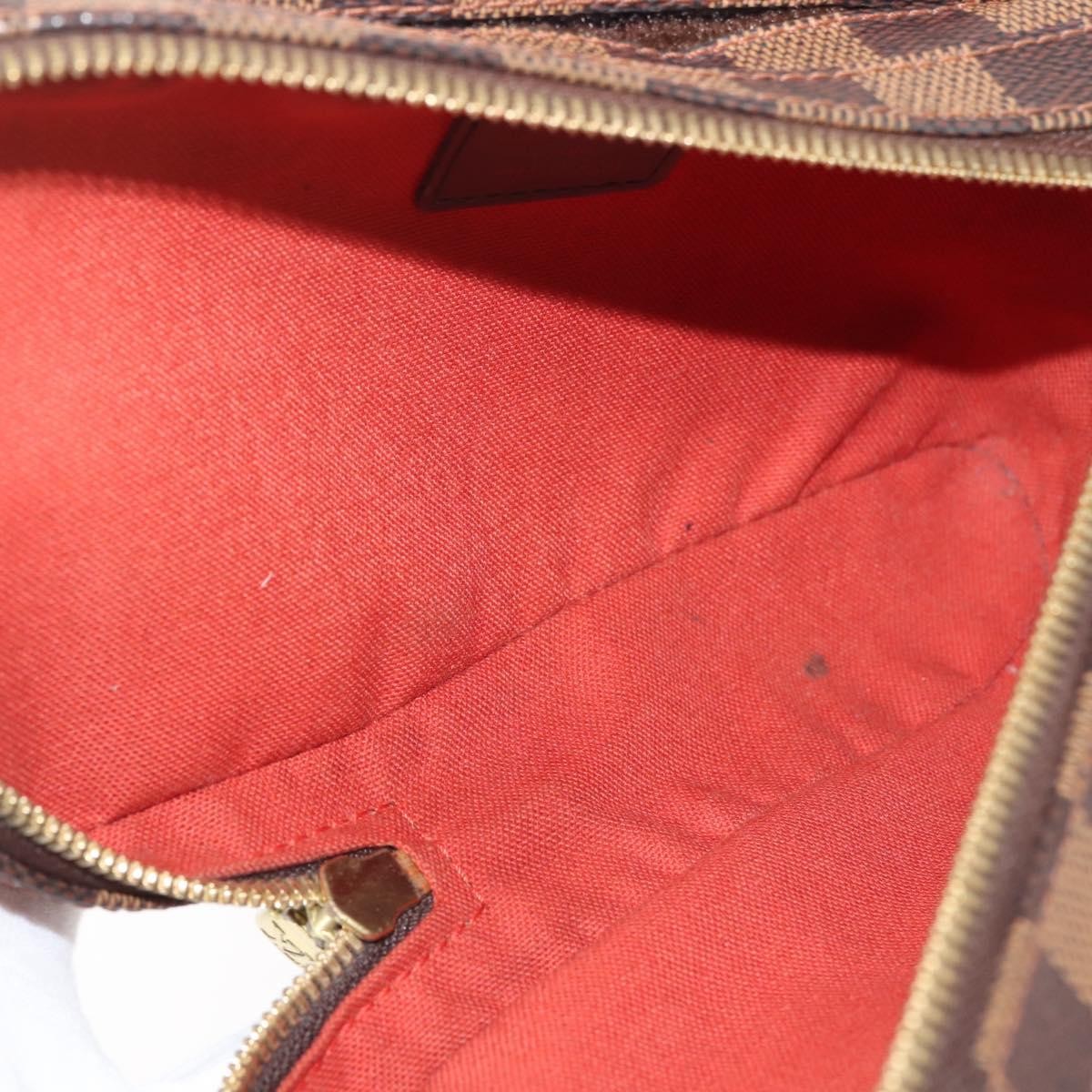 Louis Vuitton Geronimos Waist Bag Damier Brown Canvas Shoulder Bag Bag (Pre-Owned)