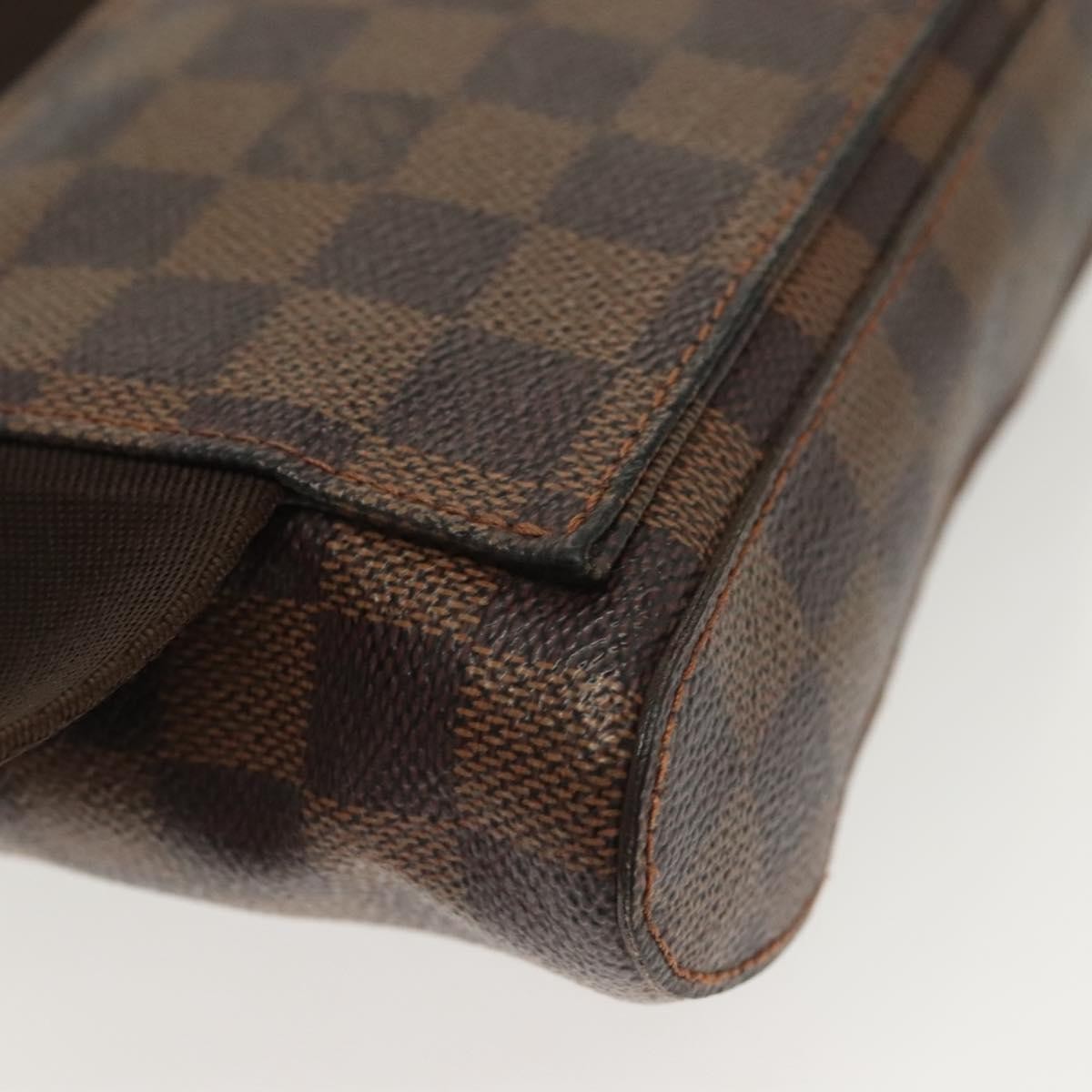 Louis Vuitton Geronimos Waist Bag Damier Brown Canvas Clutche & Pouche Bag (Pre-Owned)