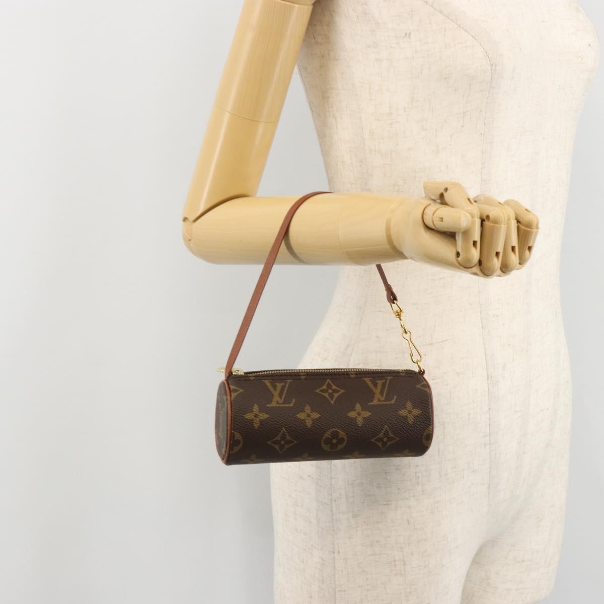 Louis Vuitton Papillon Pochette Monogram Canvas Brown Canvas Clutche & Pouche Bag (Pre-Owned)