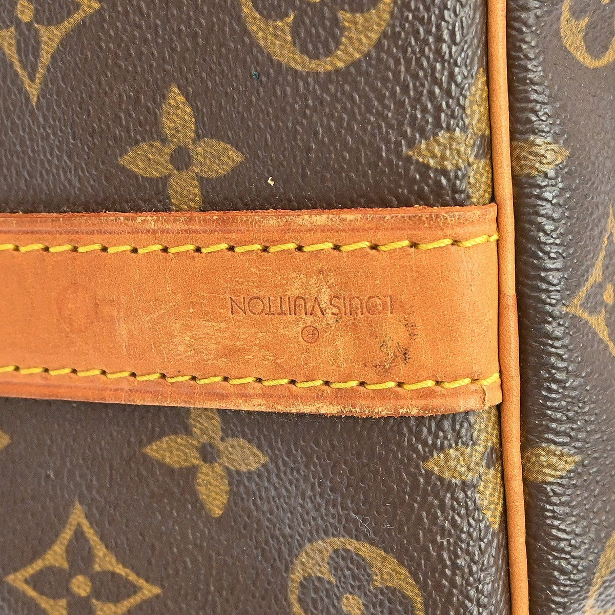 Louis Vuitton Keepall Bandouliere Bag Monogram Canvas Brown Canvas Travel Bag Bag (Pre-Owned)