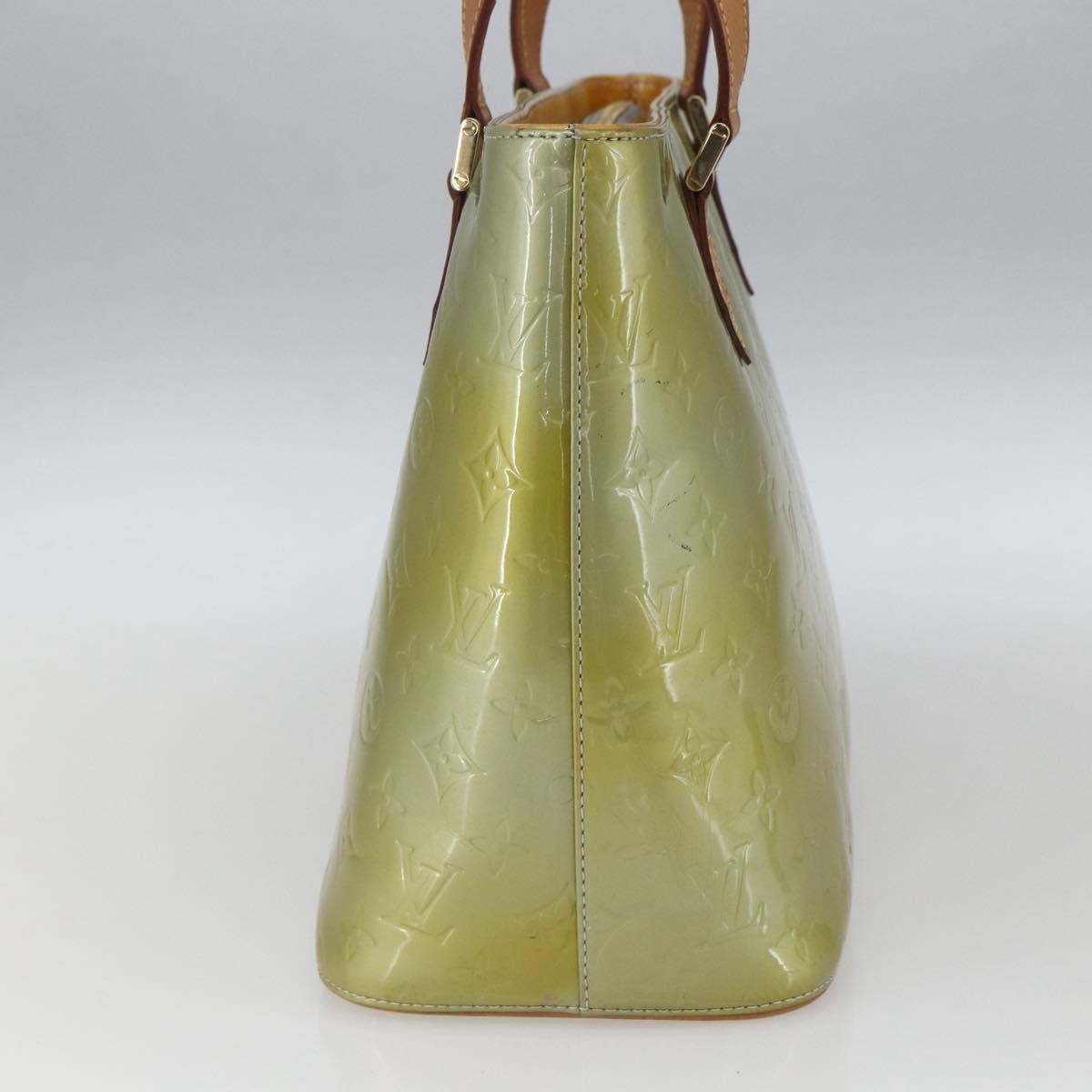 Louis Vuitton Houston Handbag Monogram Vernis Green Patent_Leather Tote Bag Bag (Pre-Owned)