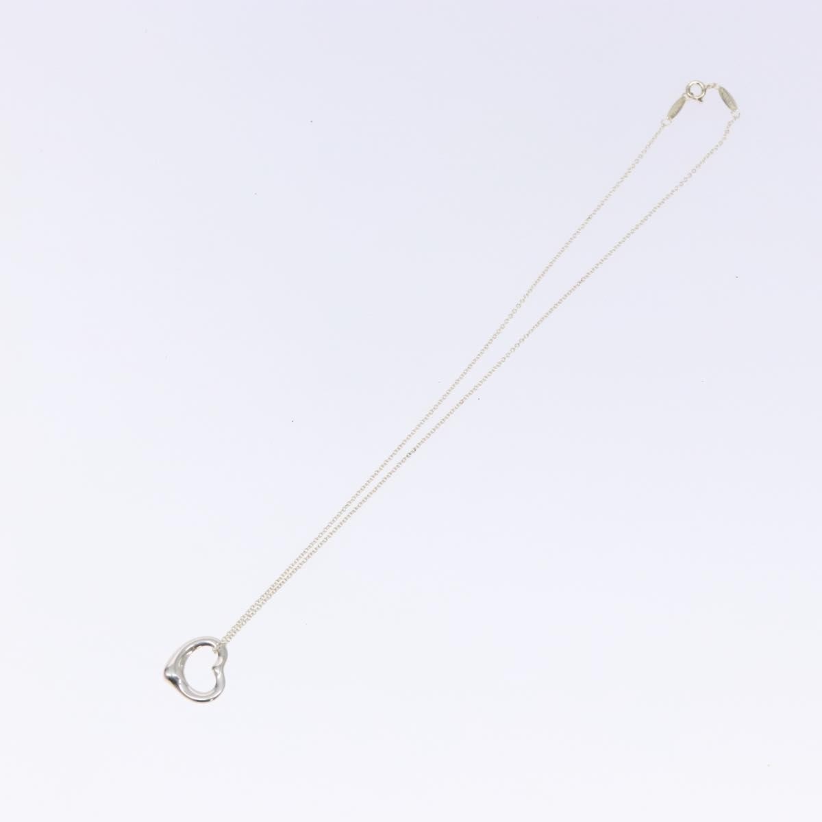 Tiffany & Co. Elsa Peretti Open Heart Pendant Necklace Sterling Silver Silver Silver Necklace Jewelry (Pre-Owned)
