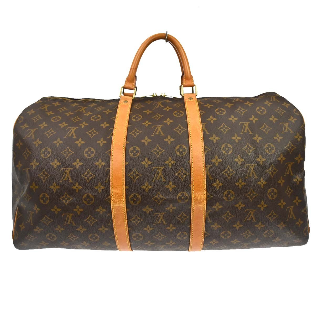 Louis Vuitton Keepall Bag Monogram Canvas Brown Canvas Travel Bag Bag (Pre-Owned)