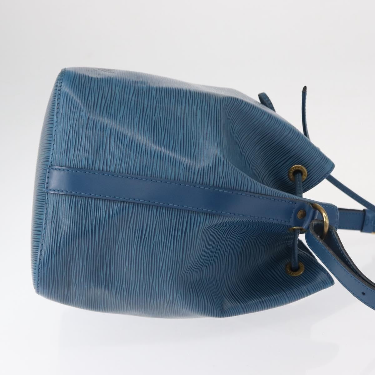 Louis Vuitton Petit Noe Handbag Epi Leather Blue Leather Shoulder Bag Bag (Pre-Owned)