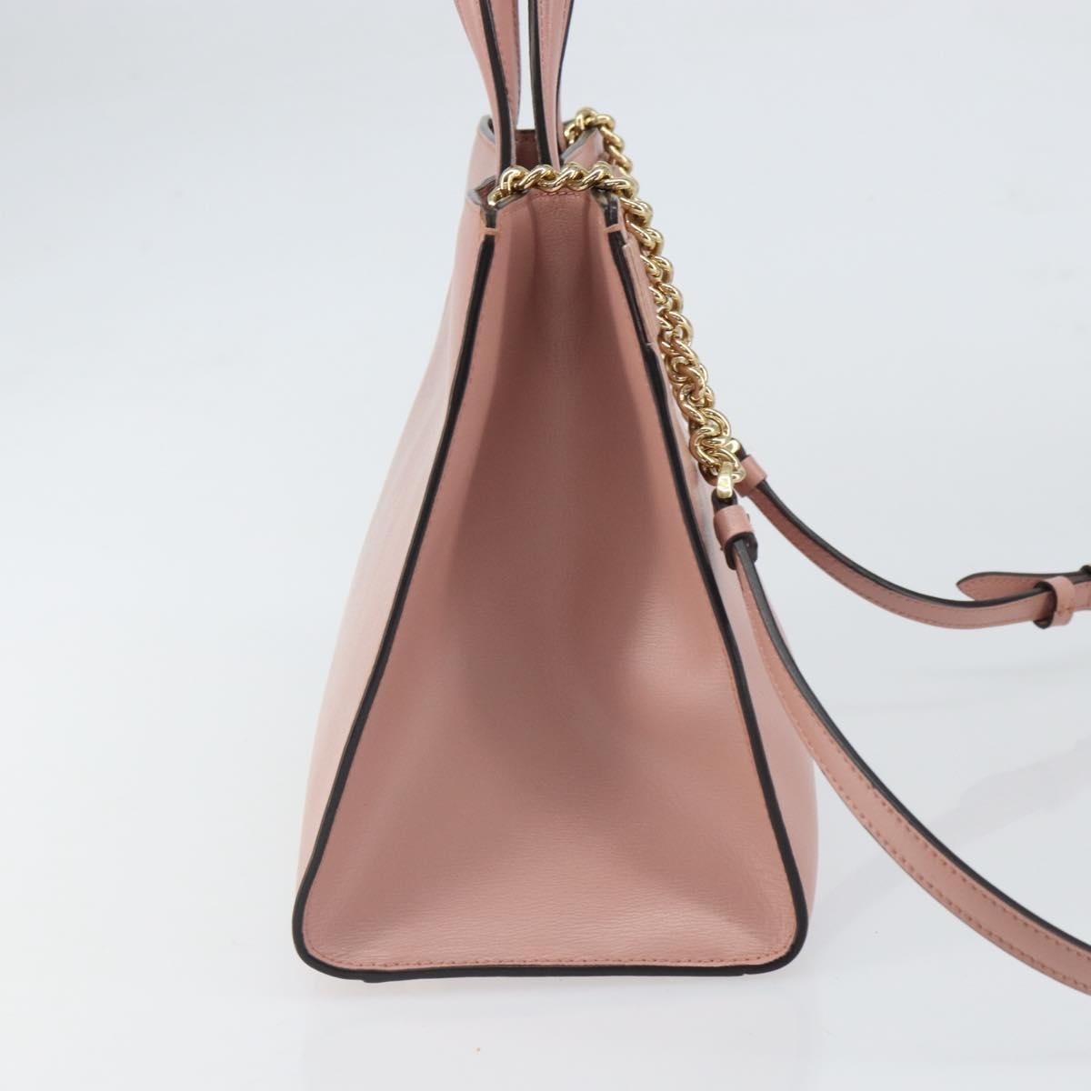 Salvatore Ferragamo Vara Bow Top Handle Convertible Tote Leather Pink Leather Tote Bag Bag (Pre-Owned)