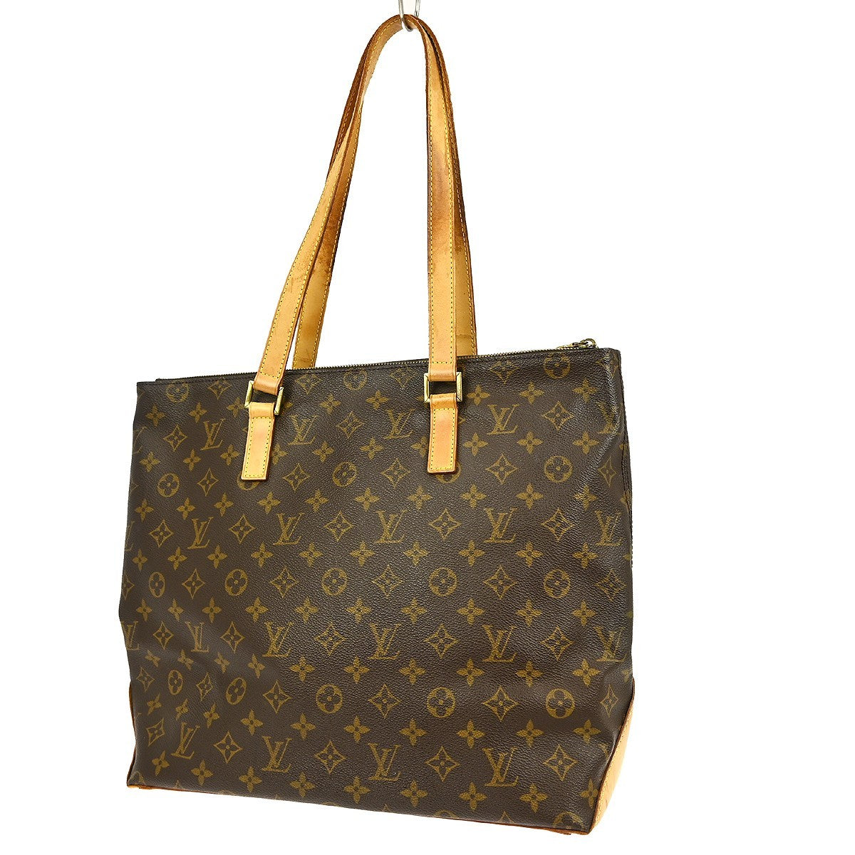Louis Vuitton Cabas Mezzo Monogram Canvas Brown Canvas Tote Bag Bag (Pre-Owned)