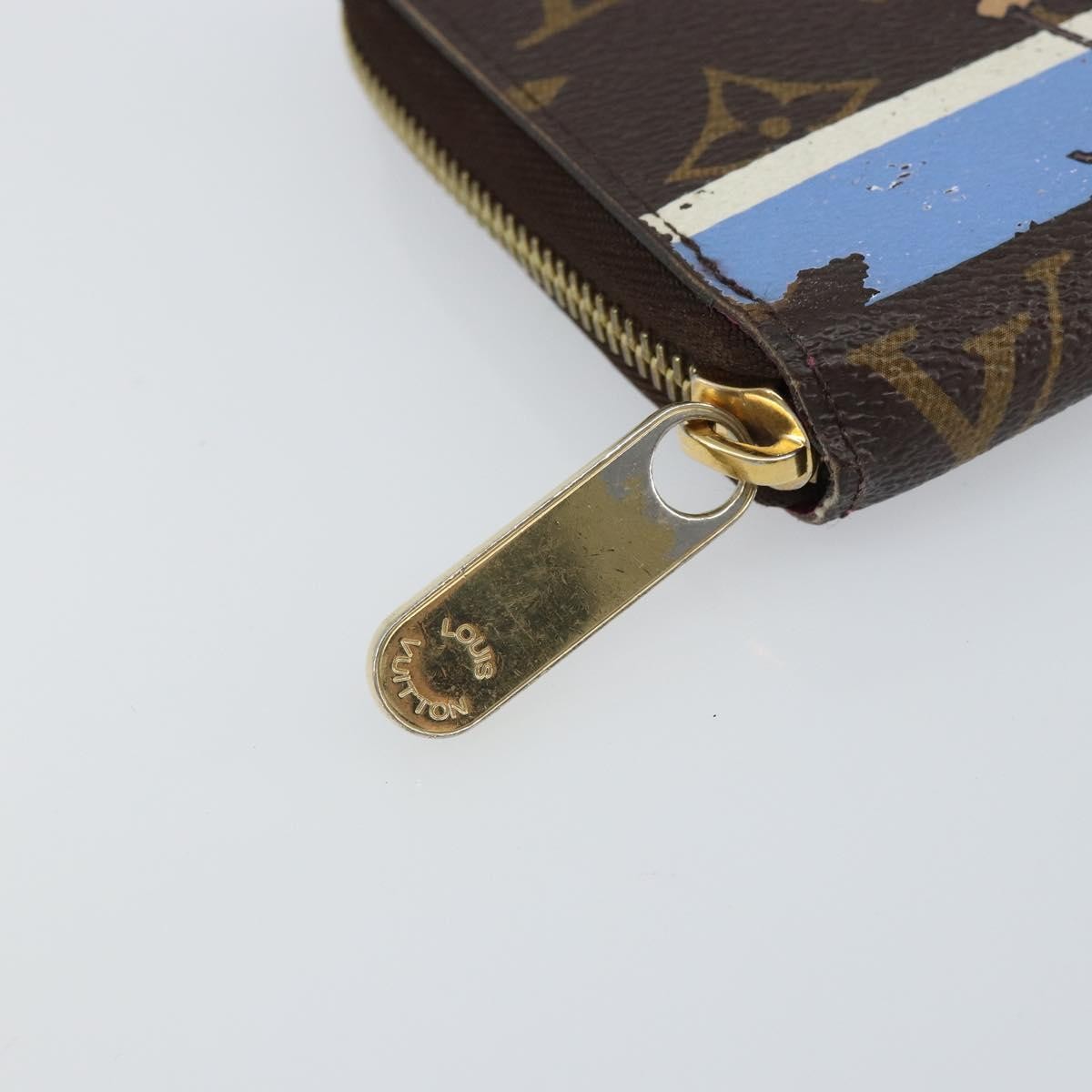 Louis Vuitton Zippy Wallet Canvas Brown Canvas Wallets Accessory (Pre-Owned)