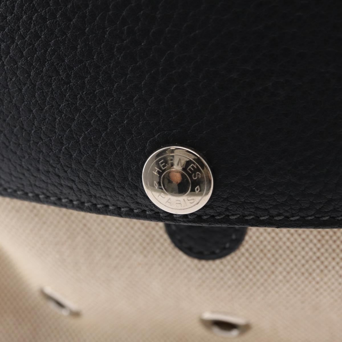 Hermes Sac De Transport Pour Chiens Pet Dog Carrier Toile With Leather Beige Canvas Shoulder Bag Bag (Pre-Owned)