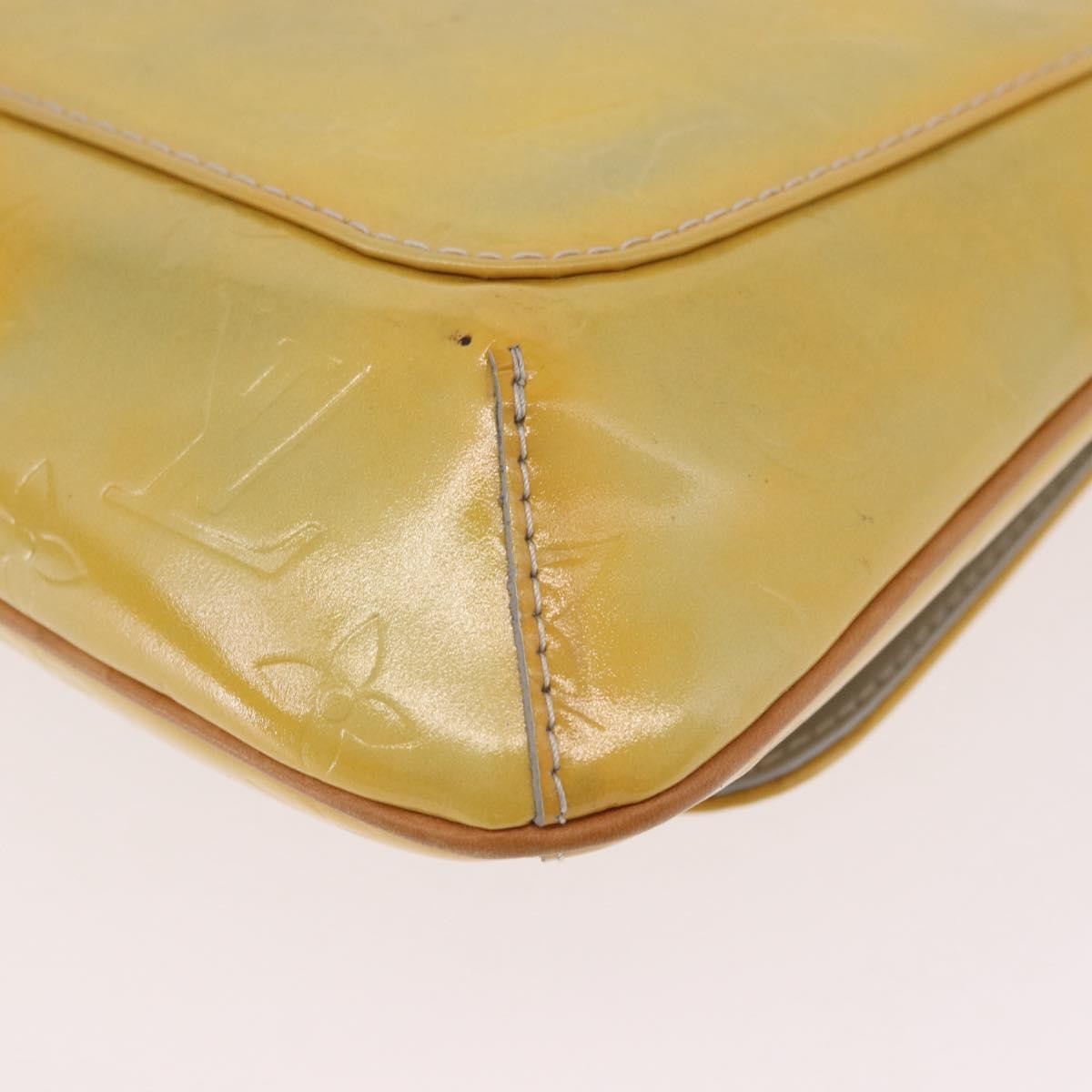 Louis Vuitton Thompson Street Handbag Monogram Vernis Yellow Patent_Leather Shoulder Bag Bag (Pre-Owned)