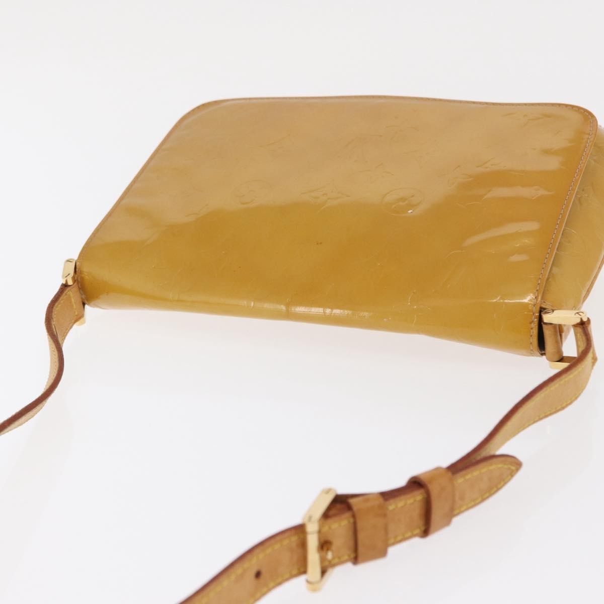 Louis Vuitton Thompson Street Handbag Monogram Vernis Yellow Patent_Leather Shoulder Bag Bag (Pre-Owned)