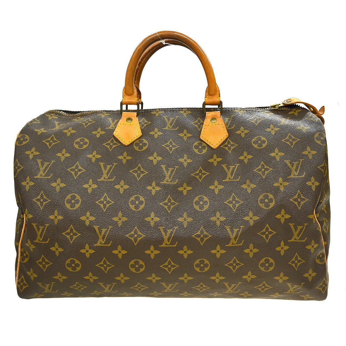 Louis Vuitton Speedy Handbag Monogram Canvas Brown Canvas Handbag (Pre-Owned)