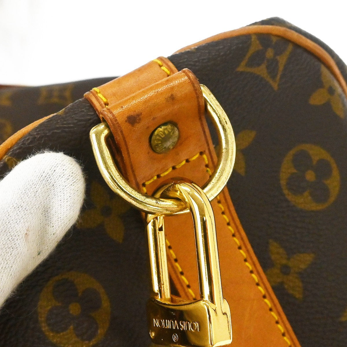 Louis Vuitton Keepall Bandouliere Bag Monogram Canvas Brown Canvas Travel Bag Bag (Pre-Owned)