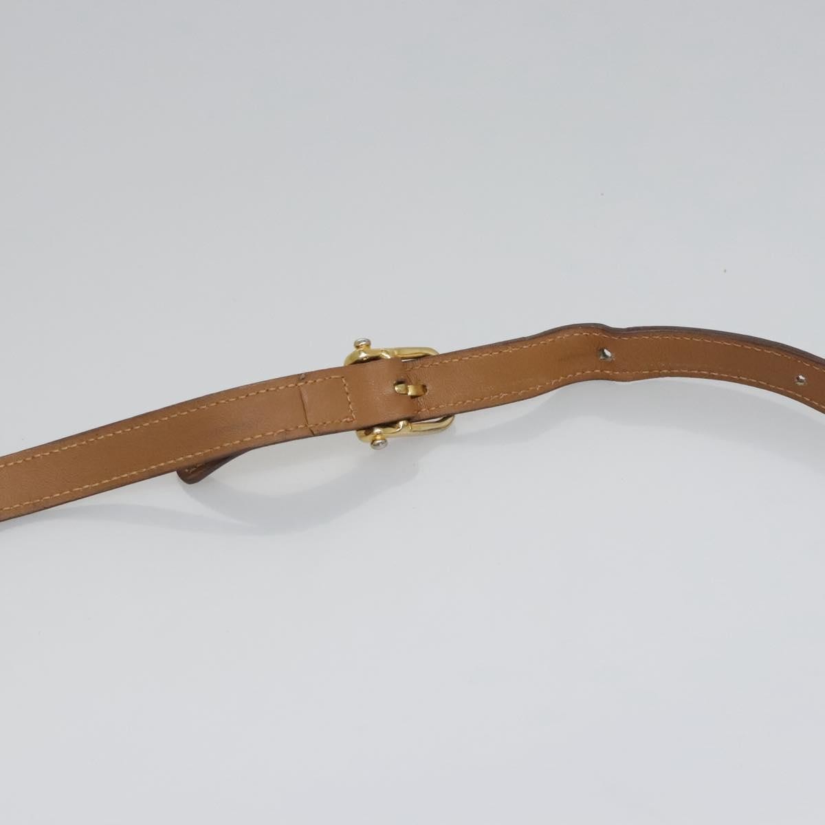 Celine Vintage Macadam Shoulder Bag Canvas And Leather Beige Canvas Shoulder Bag Bag (Pre-Owned)