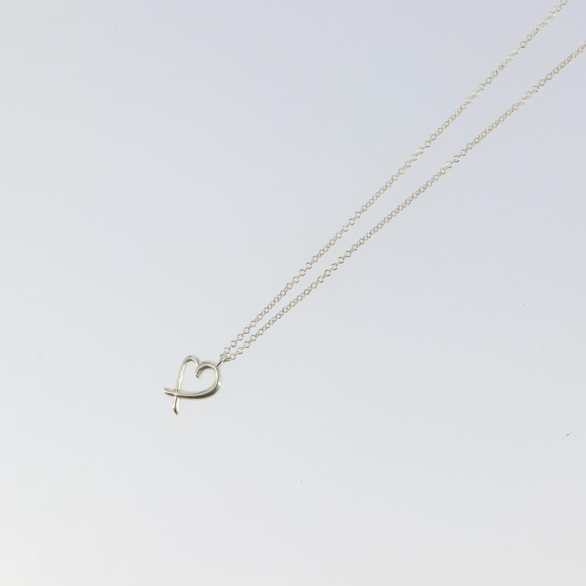 Tiffany & Co. Paloma Picasso Loving Heart Pendant Necklace Silver 925 Silver Silver Necklace Jewelry (Pre-Owned)