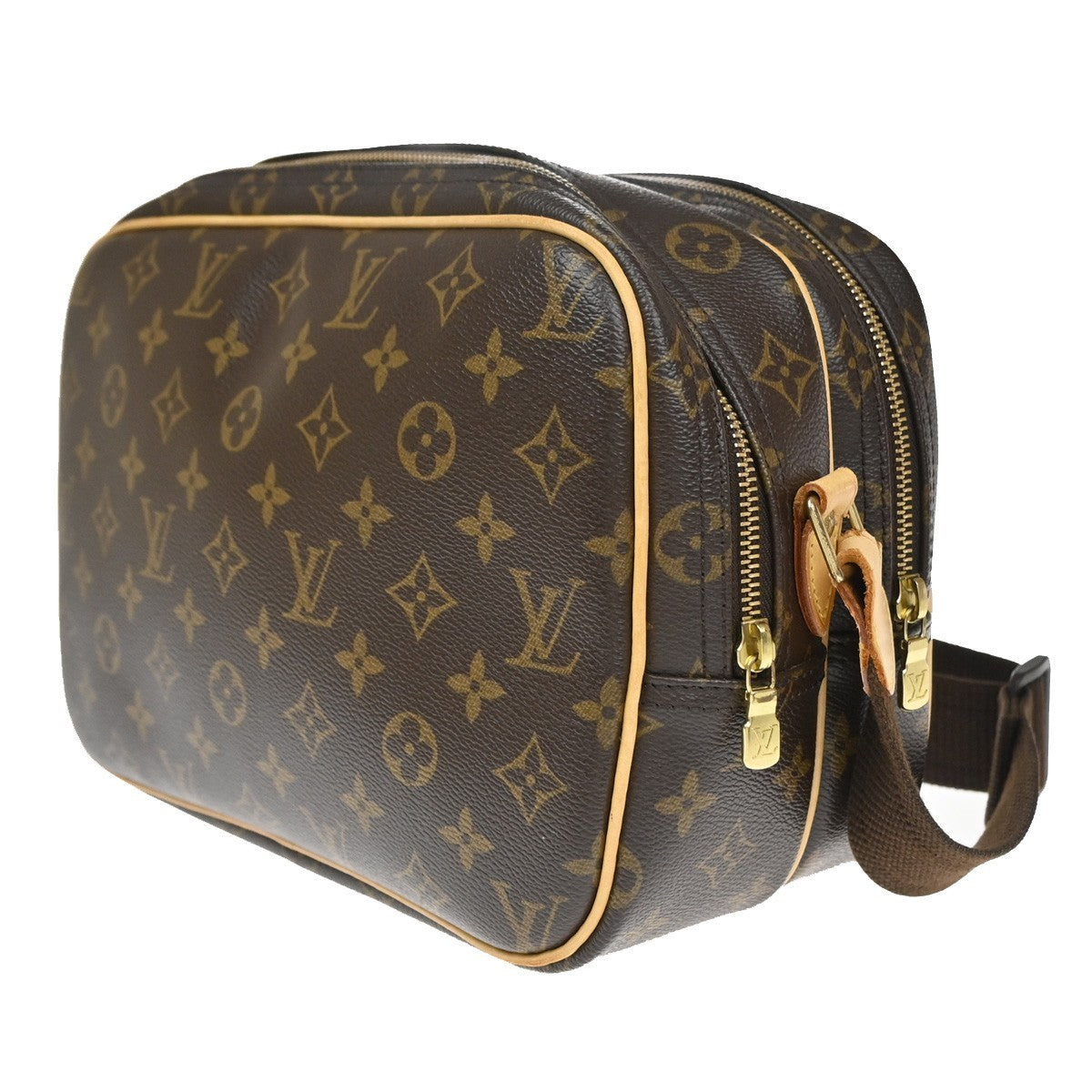 Louis Vuitton Reporter Bag Monogram Canvas Brown Canvas Shoulder Bag Bag (Pre-Owned)