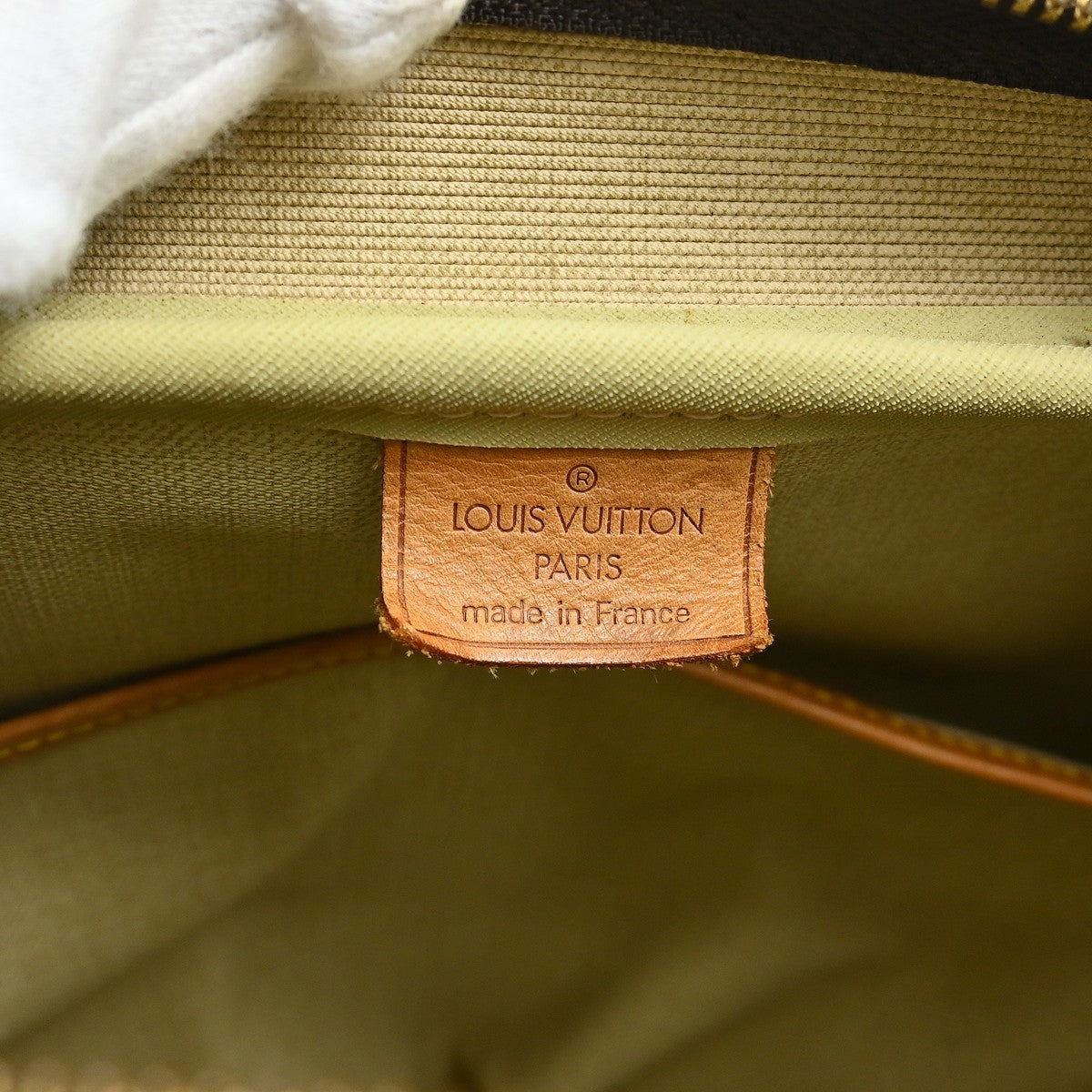 Louis Vuitton Deauville Handbag Monogram Canvas Brown Canvas Handbag (Pre-Owned)