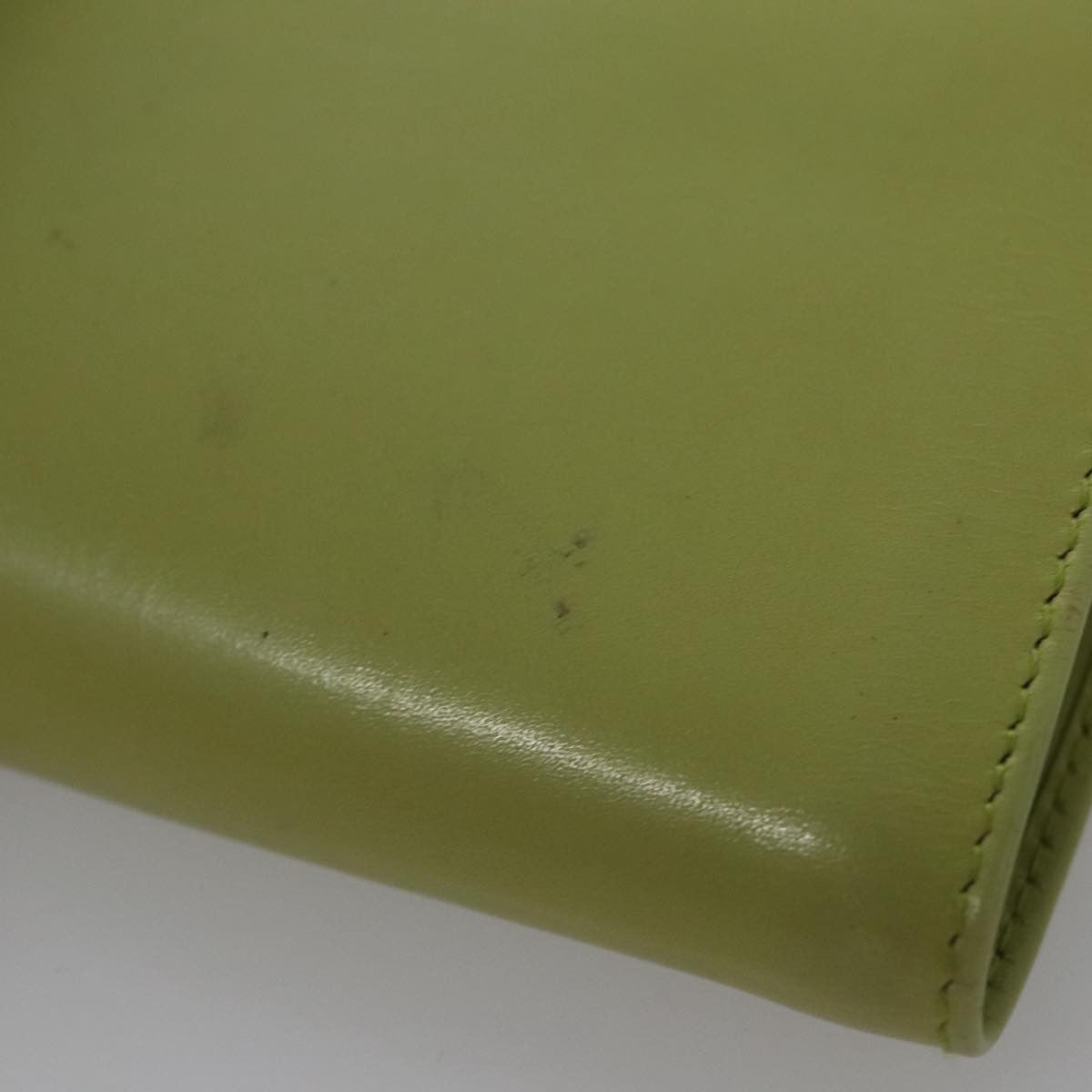 Prada Wallet Green Leather Wallets Accessory (Pre-Owned)