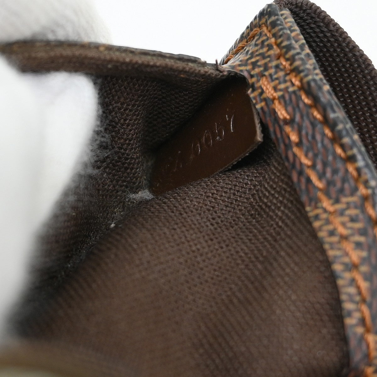 Louis Vuitton Geronimos Waist Bag Damier Brown Canvas Shoulder Bag Bag (Pre-Owned)