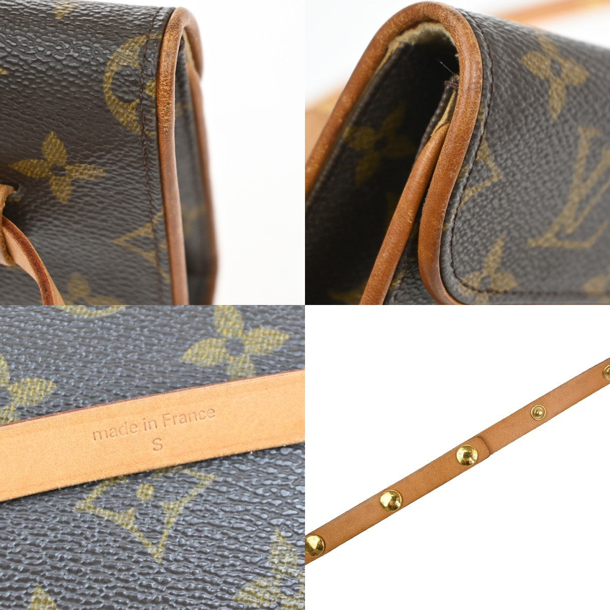 Louis Vuitton Florentine Waist Bag Monogram Canvas Brown Canvas Clutche & Pouche Bag (Pre-Owned)