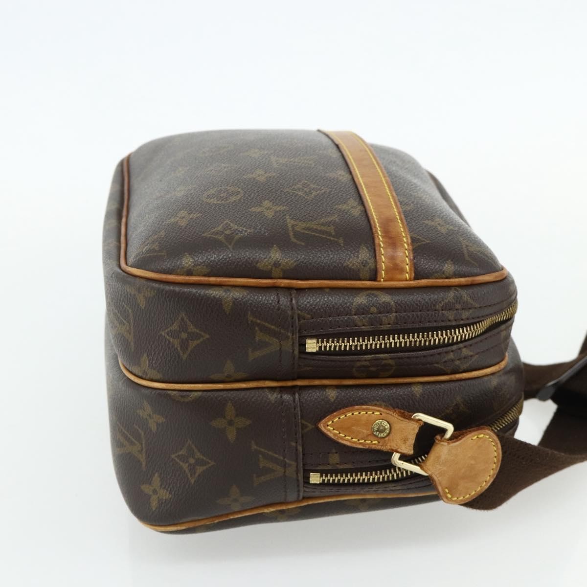 Louis Vuitton Reporter Bag Monogram Canvas Brown Canvas Shoulder Bag Bag (Pre-Owned)