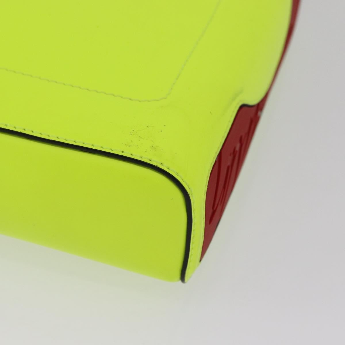 Christian Louboutin Kypipouch Crossbody Bag Leather Yellow Leather Handbag (Pre-Owned)