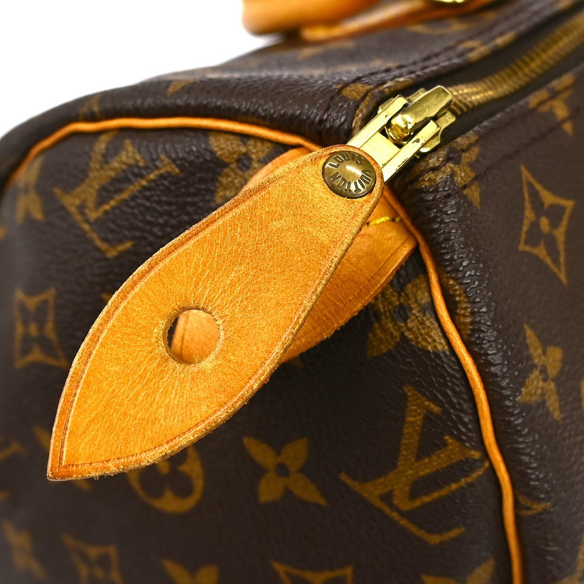 Louis Vuitton Speedy Handbag Monogram Canvas Brown Canvas Handbag (Pre-Owned)