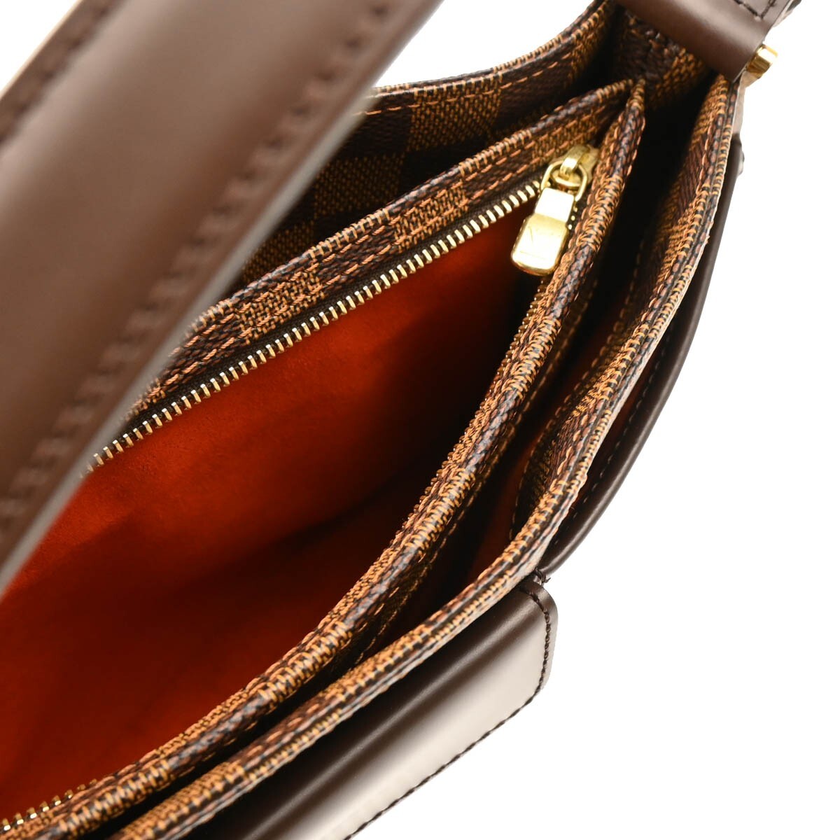Louis Vuitton Aubagne Bag Damier Brown Canvas Shoulder Bag Bag (Pre-Owned)