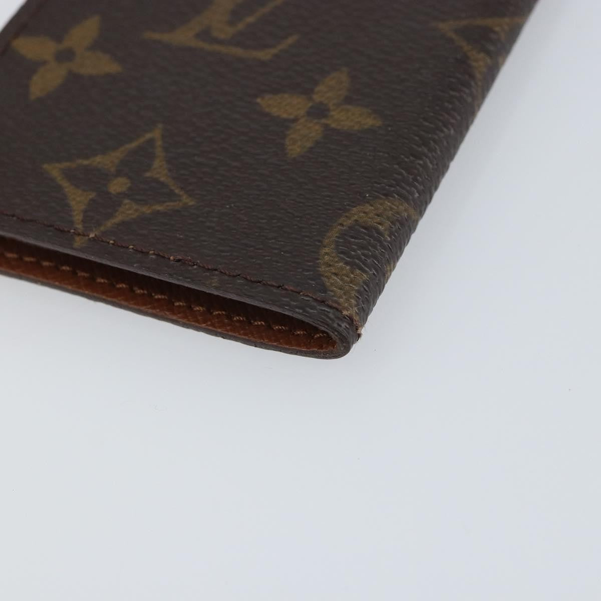 Louis Vuitton Porte Cartes Pression Card Case Monogram Canvas Brown Canvas Card Holders Accessory (Pre-Owned)