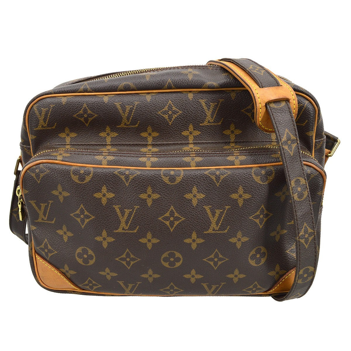 Louis Vuitton Nil Messenger Bag Monogram Canvas Brown Canvas Shoulder Bag Bag (Pre-Owned)